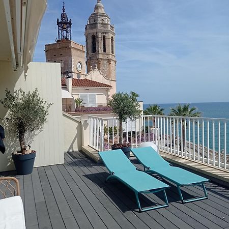 Ático con Fantásticas Vistas al Mar y la iglesia Apartamento Sitges Exterior foto