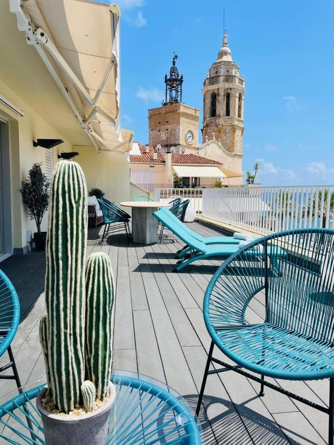 Ático con Fantásticas Vistas al Mar y la iglesia Apartamento Sitges Quarto foto